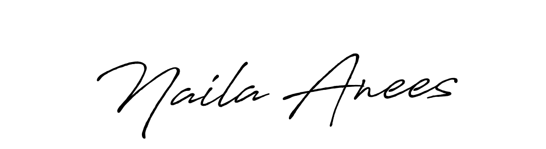 Antro_Vectra_Bolder is a professional signature style that is perfect for those who want to add a touch of class to their signature. It is also a great choice for those who want to make their signature more unique. Get Naila Anees name to fancy signature for free. Naila Anees signature style 7 images and pictures png