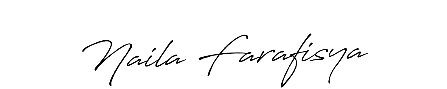 It looks lik you need a new signature style for name Naila Farafisya. Design unique handwritten (Antro_Vectra_Bolder) signature with our free signature maker in just a few clicks. Naila Farafisya signature style 7 images and pictures png