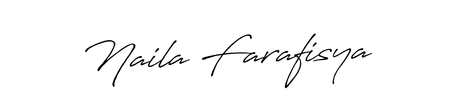 It looks lik you need a new signature style for name Naila Farafisya. Design unique handwritten (Antro_Vectra_Bolder) signature with our free signature maker in just a few clicks. Naila Farafisya signature style 7 images and pictures png