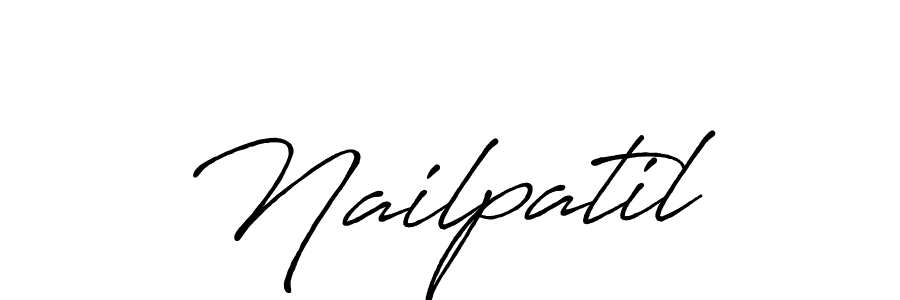 Also You can easily find your signature by using the search form. We will create Nailpatil name handwritten signature images for you free of cost using Antro_Vectra_Bolder sign style. Nailpatil signature style 7 images and pictures png