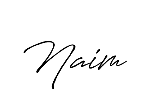 Also we have Naim  name is the best signature style. Create professional handwritten signature collection using Antro_Vectra_Bolder autograph style. Naim  signature style 7 images and pictures png