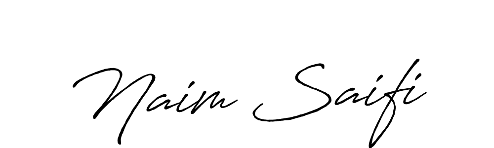 Naim Saifi stylish signature style. Best Handwritten Sign (Antro_Vectra_Bolder) for my name. Handwritten Signature Collection Ideas for my name Naim Saifi. Naim Saifi signature style 7 images and pictures png