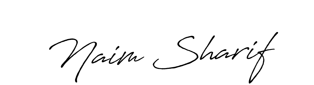 The best way (Antro_Vectra_Bolder) to make a short signature is to pick only two or three words in your name. The name Naim Sharif include a total of six letters. For converting this name. Naim Sharif signature style 7 images and pictures png