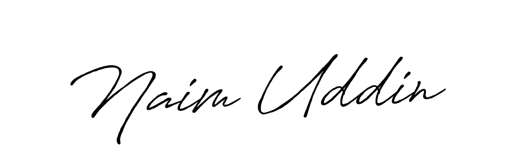 Design your own signature with our free online signature maker. With this signature software, you can create a handwritten (Antro_Vectra_Bolder) signature for name Naim Uddin. Naim Uddin signature style 7 images and pictures png