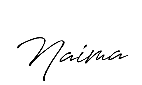 Make a beautiful signature design for name Naima. With this signature (Antro_Vectra_Bolder) style, you can create a handwritten signature for free. Naima signature style 7 images and pictures png