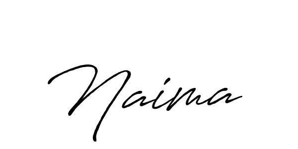 You should practise on your own different ways (Antro_Vectra_Bolder) to write your name (Naima ) in signature. don't let someone else do it for you. Naima  signature style 7 images and pictures png