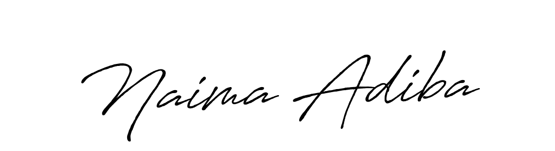 How to make Naima Adiba signature? Antro_Vectra_Bolder is a professional autograph style. Create handwritten signature for Naima Adiba name. Naima Adiba signature style 7 images and pictures png