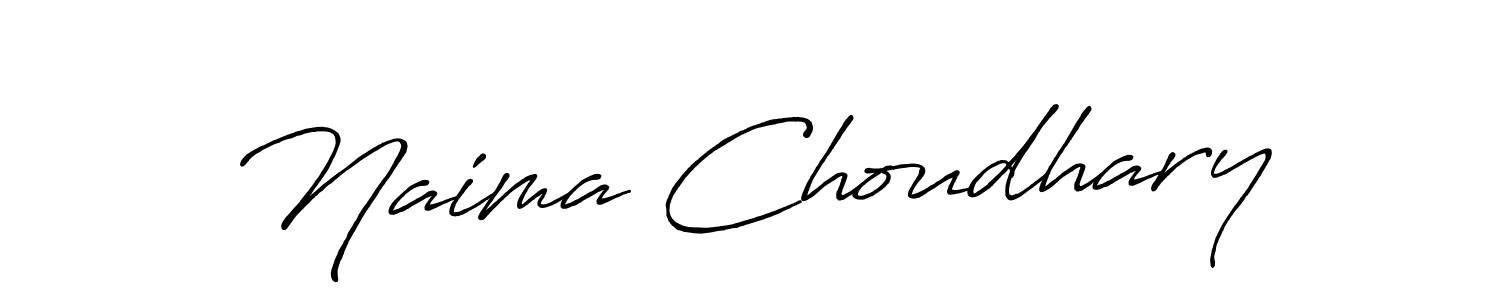 Similarly Antro_Vectra_Bolder is the best handwritten signature design. Signature creator online .You can use it as an online autograph creator for name Naima Choudhary. Naima Choudhary signature style 7 images and pictures png