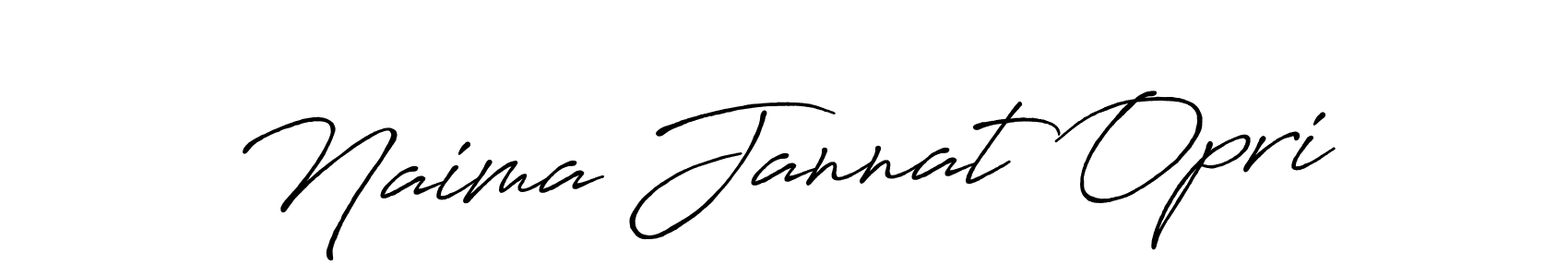 Design your own signature with our free online signature maker. With this signature software, you can create a handwritten (Antro_Vectra_Bolder) signature for name Naima Jannat Opri. Naima Jannat Opri signature style 7 images and pictures png