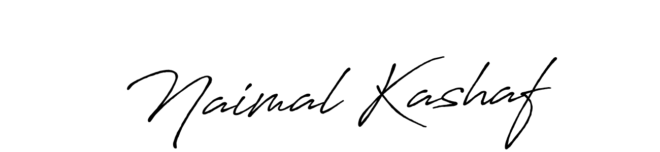 Use a signature maker to create a handwritten signature online. With this signature software, you can design (Antro_Vectra_Bolder) your own signature for name Naimal Kashaf. Naimal Kashaf signature style 7 images and pictures png