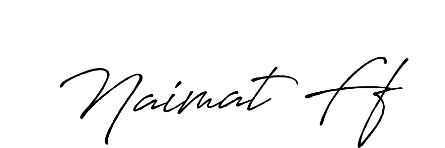 Create a beautiful signature design for name Naimat Ff. With this signature (Antro_Vectra_Bolder) fonts, you can make a handwritten signature for free. Naimat Ff signature style 7 images and pictures png