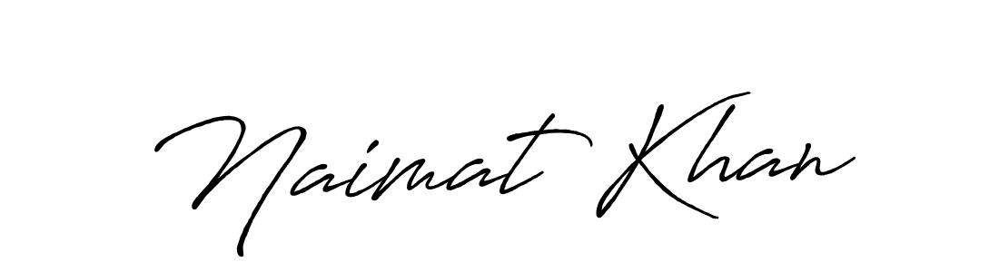 Also we have Naimat Khan name is the best signature style. Create professional handwritten signature collection using Antro_Vectra_Bolder autograph style. Naimat Khan signature style 7 images and pictures png