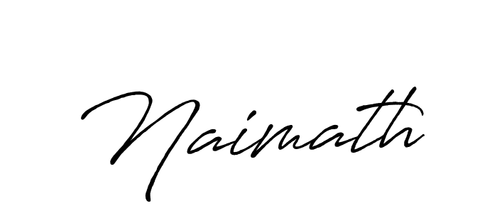 Make a beautiful signature design for name Naimath. With this signature (Antro_Vectra_Bolder) style, you can create a handwritten signature for free. Naimath signature style 7 images and pictures png