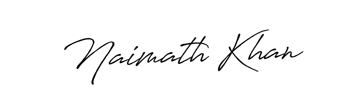 Similarly Antro_Vectra_Bolder is the best handwritten signature design. Signature creator online .You can use it as an online autograph creator for name Naimath Khan. Naimath Khan signature style 7 images and pictures png