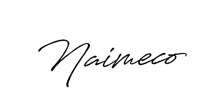 Make a short Naimeco signature style. Manage your documents anywhere anytime using Antro_Vectra_Bolder. Create and add eSignatures, submit forms, share and send files easily. Naimeco signature style 7 images and pictures png