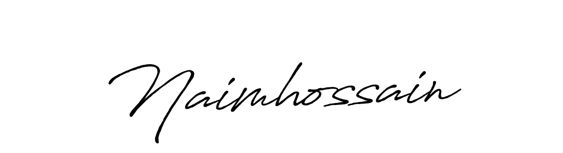 if you are searching for the best signature style for your name Naimhossain. so please give up your signature search. here we have designed multiple signature styles  using Antro_Vectra_Bolder. Naimhossain signature style 7 images and pictures png