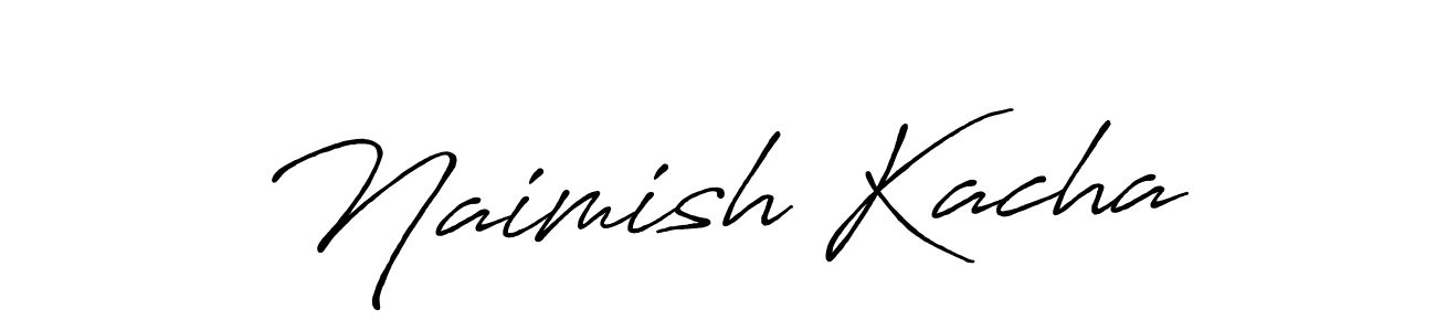It looks lik you need a new signature style for name Naimish Kacha. Design unique handwritten (Antro_Vectra_Bolder) signature with our free signature maker in just a few clicks. Naimish Kacha signature style 7 images and pictures png
