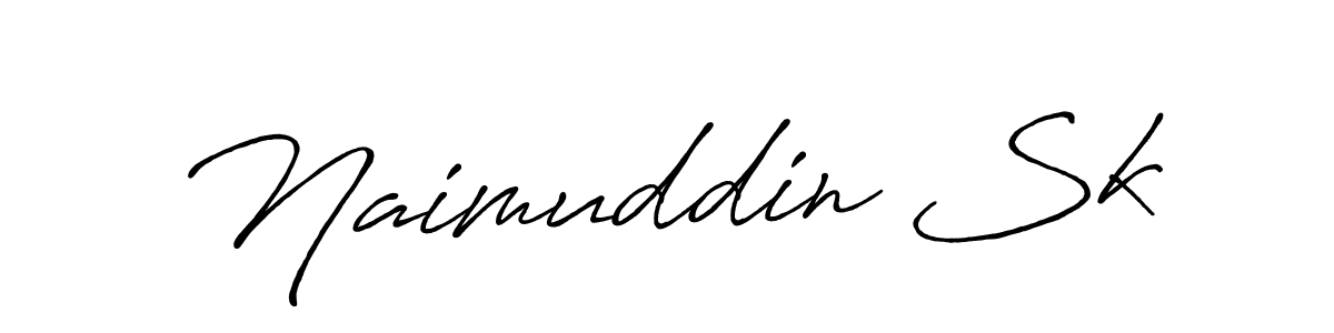 Also You can easily find your signature by using the search form. We will create Naimuddin Sk name handwritten signature images for you free of cost using Antro_Vectra_Bolder sign style. Naimuddin Sk signature style 7 images and pictures png