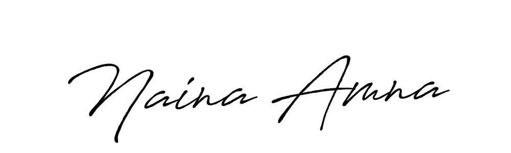 Similarly Antro_Vectra_Bolder is the best handwritten signature design. Signature creator online .You can use it as an online autograph creator for name Naina Amna. Naina Amna signature style 7 images and pictures png