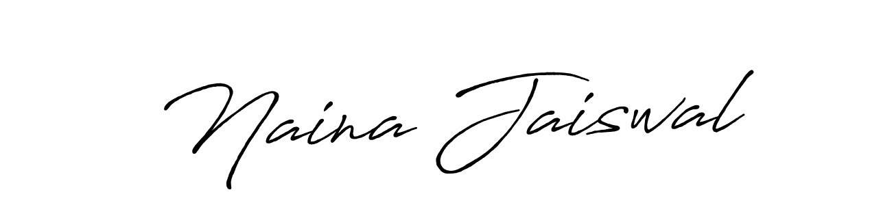 It looks lik you need a new signature style for name Naina Jaiswal. Design unique handwritten (Antro_Vectra_Bolder) signature with our free signature maker in just a few clicks. Naina Jaiswal signature style 7 images and pictures png