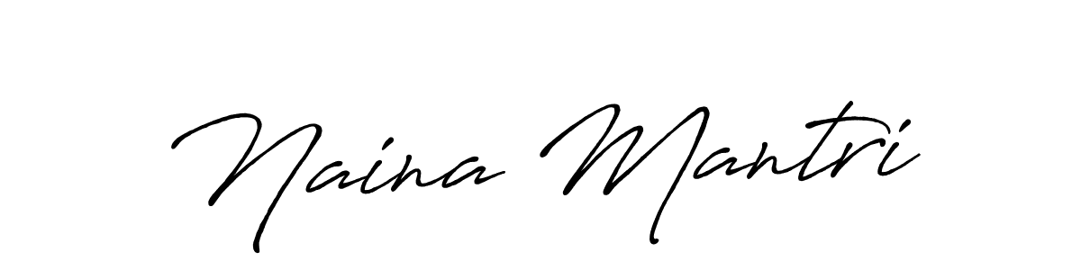How to Draw Naina Mantri signature style? Antro_Vectra_Bolder is a latest design signature styles for name Naina Mantri. Naina Mantri signature style 7 images and pictures png