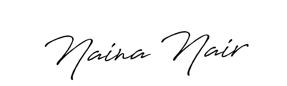Also You can easily find your signature by using the search form. We will create Naina Nair name handwritten signature images for you free of cost using Antro_Vectra_Bolder sign style. Naina Nair signature style 7 images and pictures png