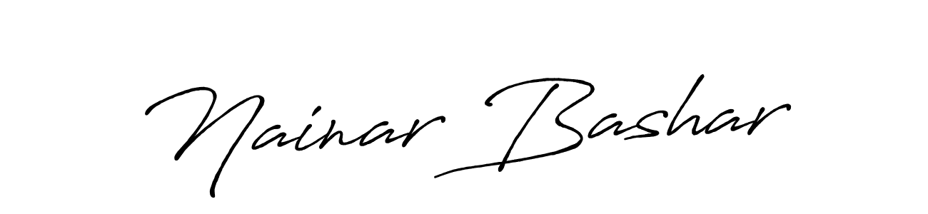 The best way (Antro_Vectra_Bolder) to make a short signature is to pick only two or three words in your name. The name Nainar Bashar include a total of six letters. For converting this name. Nainar Bashar signature style 7 images and pictures png