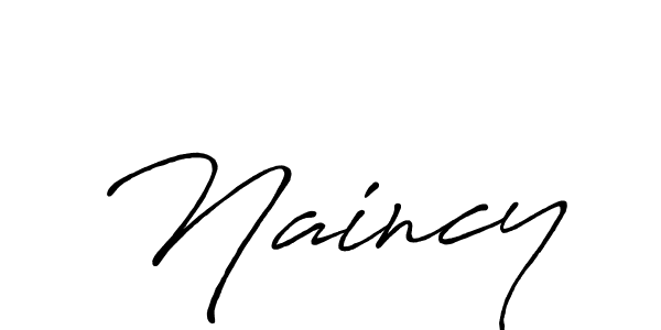 Create a beautiful signature design for name Naincy. With this signature (Antro_Vectra_Bolder) fonts, you can make a handwritten signature for free. Naincy signature style 7 images and pictures png