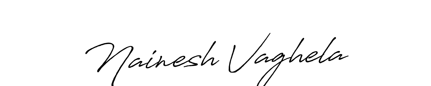 Similarly Antro_Vectra_Bolder is the best handwritten signature design. Signature creator online .You can use it as an online autograph creator for name Nainesh Vaghela. Nainesh Vaghela signature style 7 images and pictures png