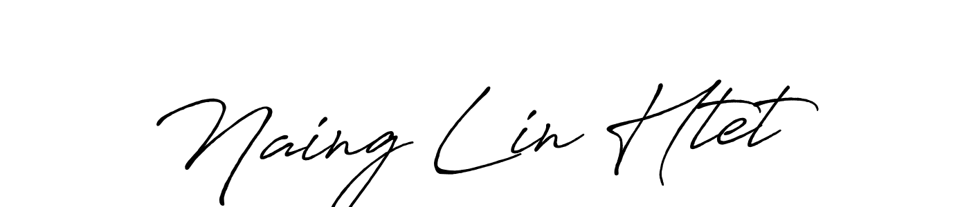 Design your own signature with our free online signature maker. With this signature software, you can create a handwritten (Antro_Vectra_Bolder) signature for name Naing Lin Htet. Naing Lin Htet signature style 7 images and pictures png