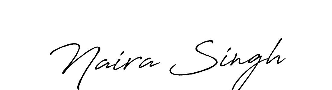 Antro_Vectra_Bolder is a professional signature style that is perfect for those who want to add a touch of class to their signature. It is also a great choice for those who want to make their signature more unique. Get Naira Singh name to fancy signature for free. Naira Singh signature style 7 images and pictures png