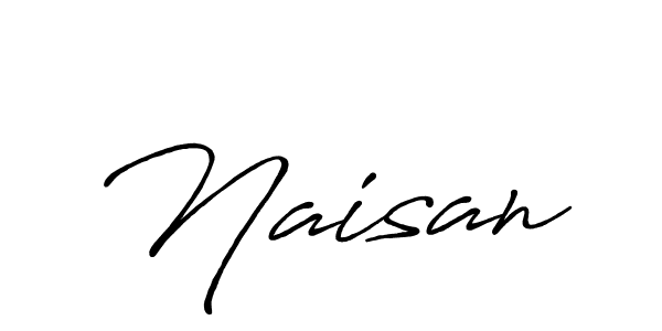 How to make Naisan name signature. Use Antro_Vectra_Bolder style for creating short signs online. This is the latest handwritten sign. Naisan signature style 7 images and pictures png