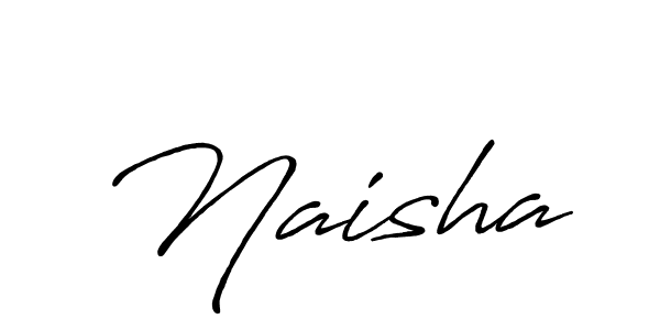 Make a beautiful signature design for name Naisha. With this signature (Antro_Vectra_Bolder) style, you can create a handwritten signature for free. Naisha signature style 7 images and pictures png