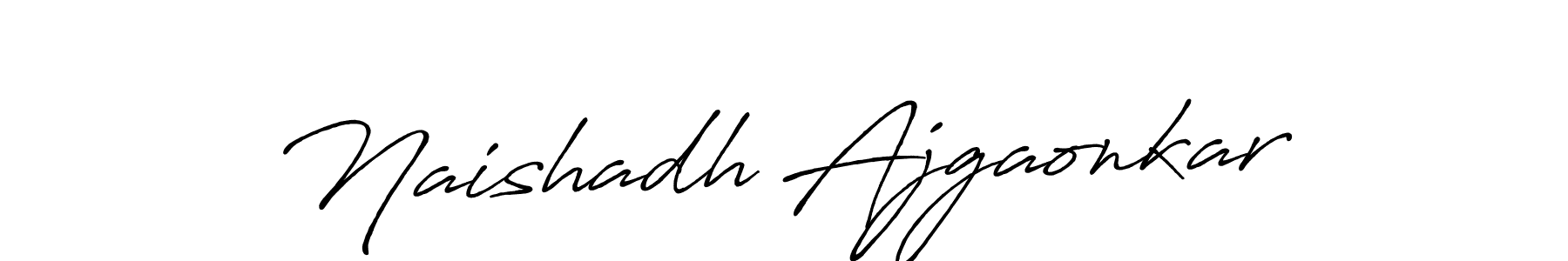 You should practise on your own different ways (Antro_Vectra_Bolder) to write your name (Naishadh Ajgaonkar) in signature. don't let someone else do it for you. Naishadh Ajgaonkar signature style 7 images and pictures png