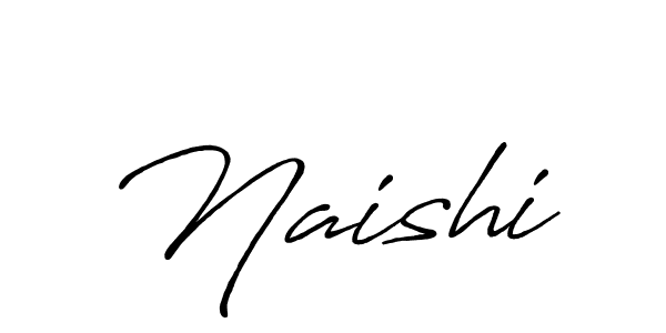 Naishi stylish signature style. Best Handwritten Sign (Antro_Vectra_Bolder) for my name. Handwritten Signature Collection Ideas for my name Naishi. Naishi signature style 7 images and pictures png