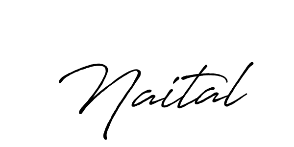 Make a beautiful signature design for name Naital. With this signature (Antro_Vectra_Bolder) style, you can create a handwritten signature for free. Naital signature style 7 images and pictures png