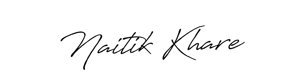 Naitik Khare stylish signature style. Best Handwritten Sign (Antro_Vectra_Bolder) for my name. Handwritten Signature Collection Ideas for my name Naitik Khare. Naitik Khare signature style 7 images and pictures png