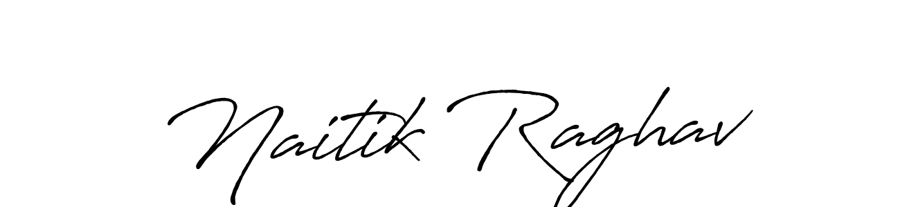 How to make Naitik Raghav signature? Antro_Vectra_Bolder is a professional autograph style. Create handwritten signature for Naitik Raghav name. Naitik Raghav signature style 7 images and pictures png