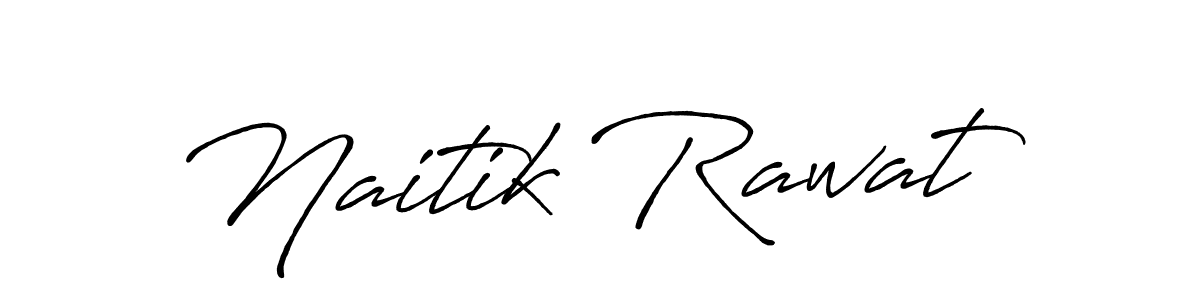 Use a signature maker to create a handwritten signature online. With this signature software, you can design (Antro_Vectra_Bolder) your own signature for name Naitik Rawat. Naitik Rawat signature style 7 images and pictures png