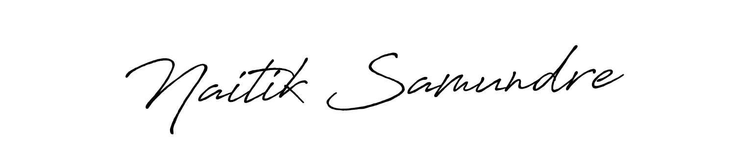 Use a signature maker to create a handwritten signature online. With this signature software, you can design (Antro_Vectra_Bolder) your own signature for name Naitik Samundre. Naitik Samundre signature style 7 images and pictures png