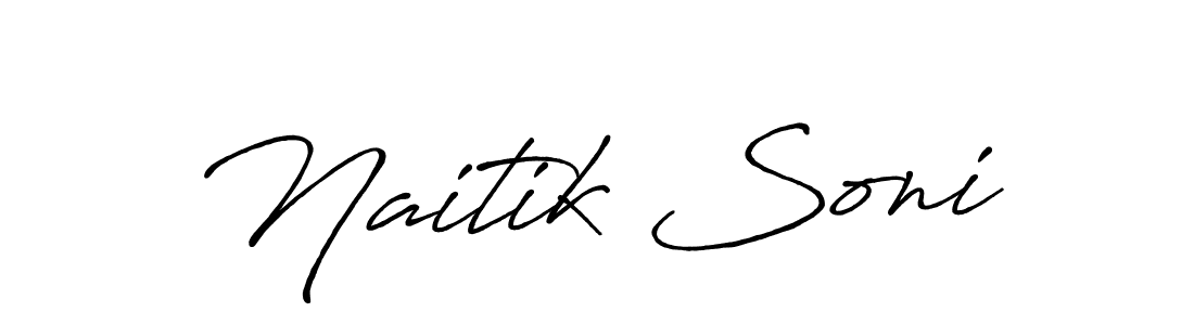 Make a short Naitik Soni signature style. Manage your documents anywhere anytime using Antro_Vectra_Bolder. Create and add eSignatures, submit forms, share and send files easily. Naitik Soni signature style 7 images and pictures png