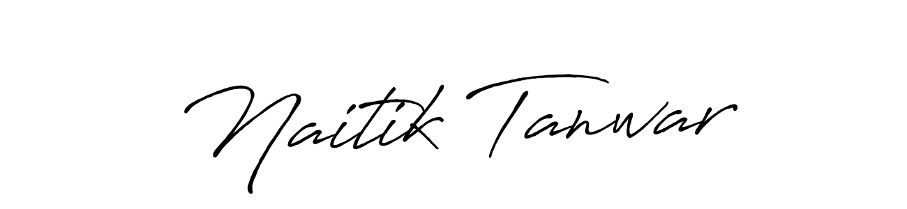 Also You can easily find your signature by using the search form. We will create Naitik Tanwar name handwritten signature images for you free of cost using Antro_Vectra_Bolder sign style. Naitik Tanwar signature style 7 images and pictures png