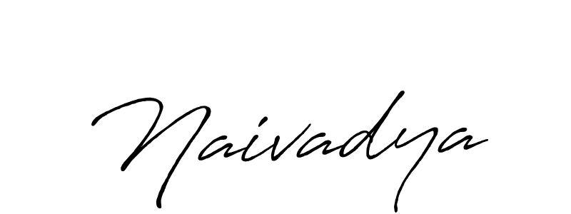 Make a beautiful signature design for name Naivadya. With this signature (Antro_Vectra_Bolder) style, you can create a handwritten signature for free. Naivadya signature style 7 images and pictures png