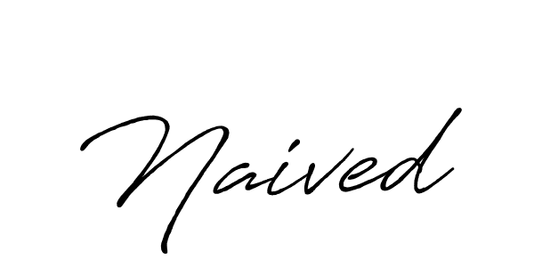 Make a beautiful signature design for name Naived. Use this online signature maker to create a handwritten signature for free. Naived signature style 7 images and pictures png