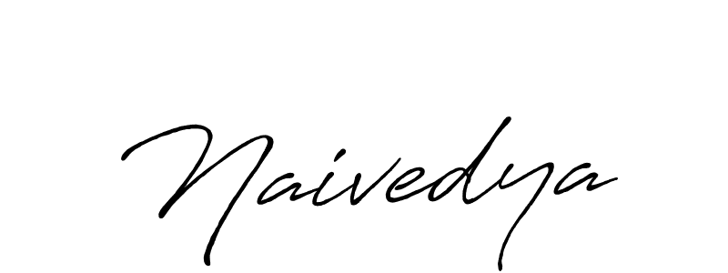 Create a beautiful signature design for name Naivedya. With this signature (Antro_Vectra_Bolder) fonts, you can make a handwritten signature for free. Naivedya signature style 7 images and pictures png