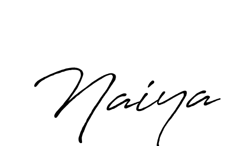 Also You can easily find your signature by using the search form. We will create Naiya name handwritten signature images for you free of cost using Antro_Vectra_Bolder sign style. Naiya signature style 7 images and pictures png