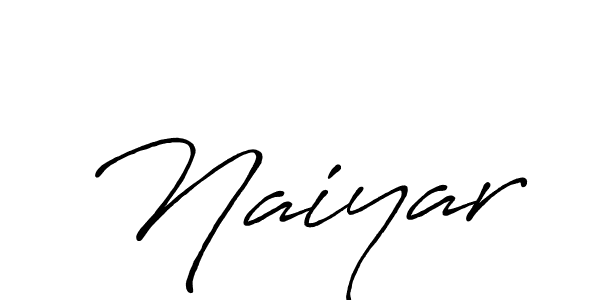 Design your own signature with our free online signature maker. With this signature software, you can create a handwritten (Antro_Vectra_Bolder) signature for name Naiyar. Naiyar signature style 7 images and pictures png