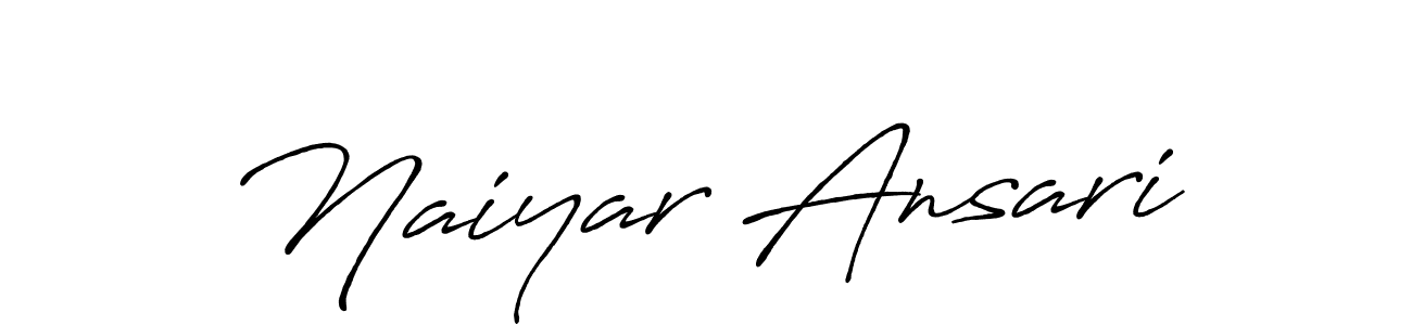 Naiyar Ansari stylish signature style. Best Handwritten Sign (Antro_Vectra_Bolder) for my name. Handwritten Signature Collection Ideas for my name Naiyar Ansari. Naiyar Ansari signature style 7 images and pictures png