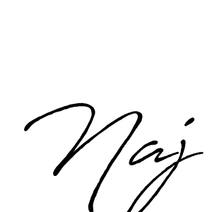 You should practise on your own different ways (Antro_Vectra_Bolder) to write your name (Naj) in signature. don't let someone else do it for you. Naj signature style 7 images and pictures png