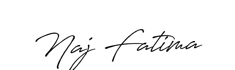 How to make Naj Fatima signature? Antro_Vectra_Bolder is a professional autograph style. Create handwritten signature for Naj Fatima name. Naj Fatima signature style 7 images and pictures png